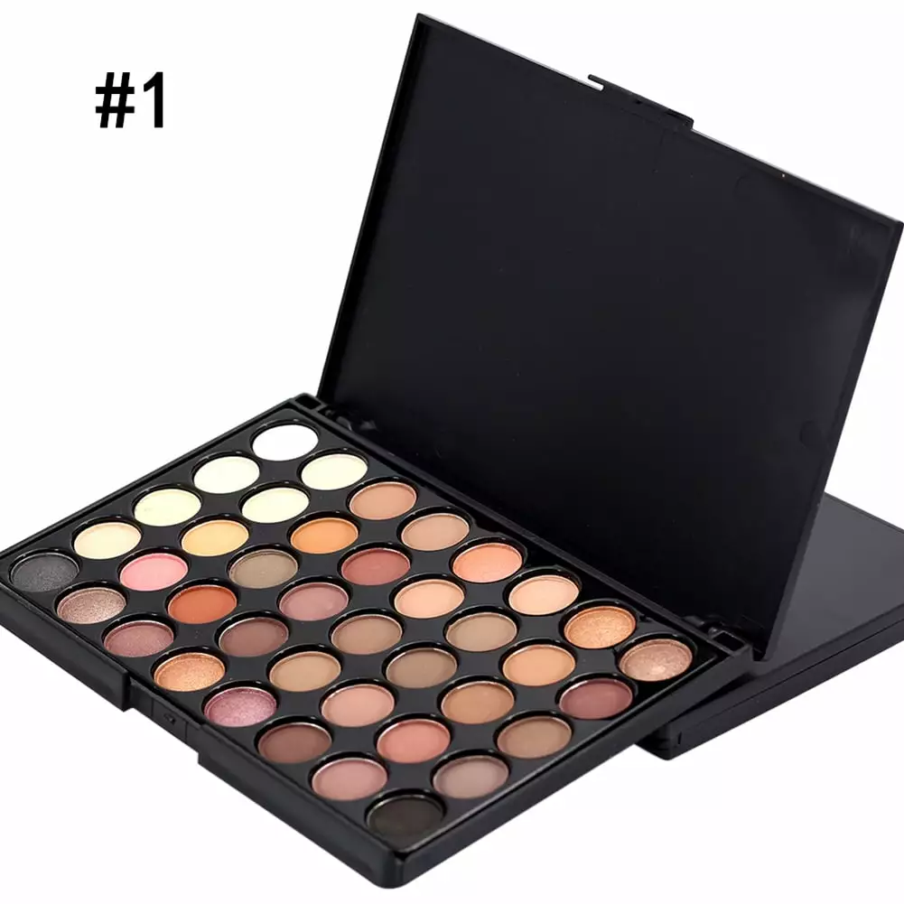 Saient 40 Colors Eyeshadow Palette Fantasy Matte Shimmer Makeup Pigmented Eye Shadow Natural Smooth Long Lasting Waterproof Cosmetics