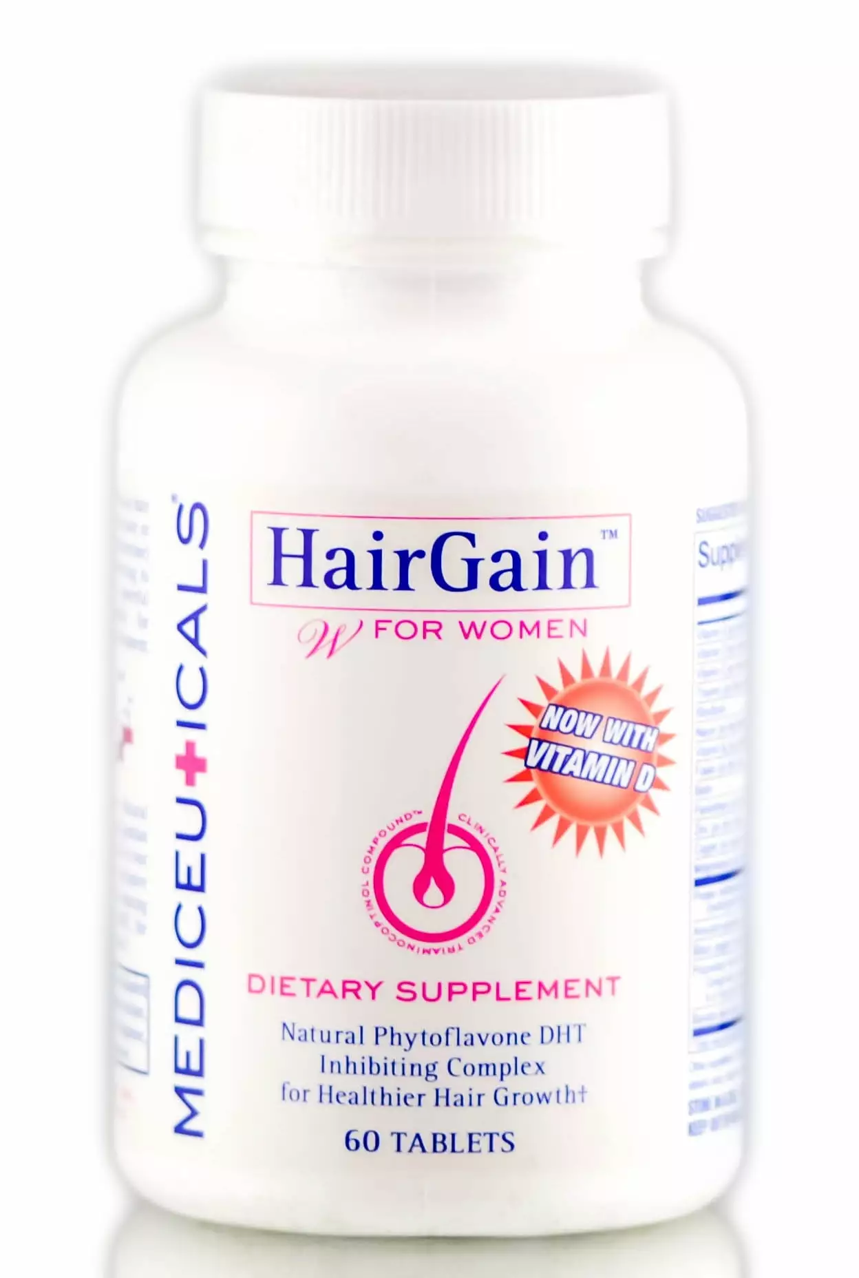 60 capsules . Therapro Mediceuticals Hair Gain Supplement for Women Hair - Pack of 1 w/ Sleekshop Teasing Comb