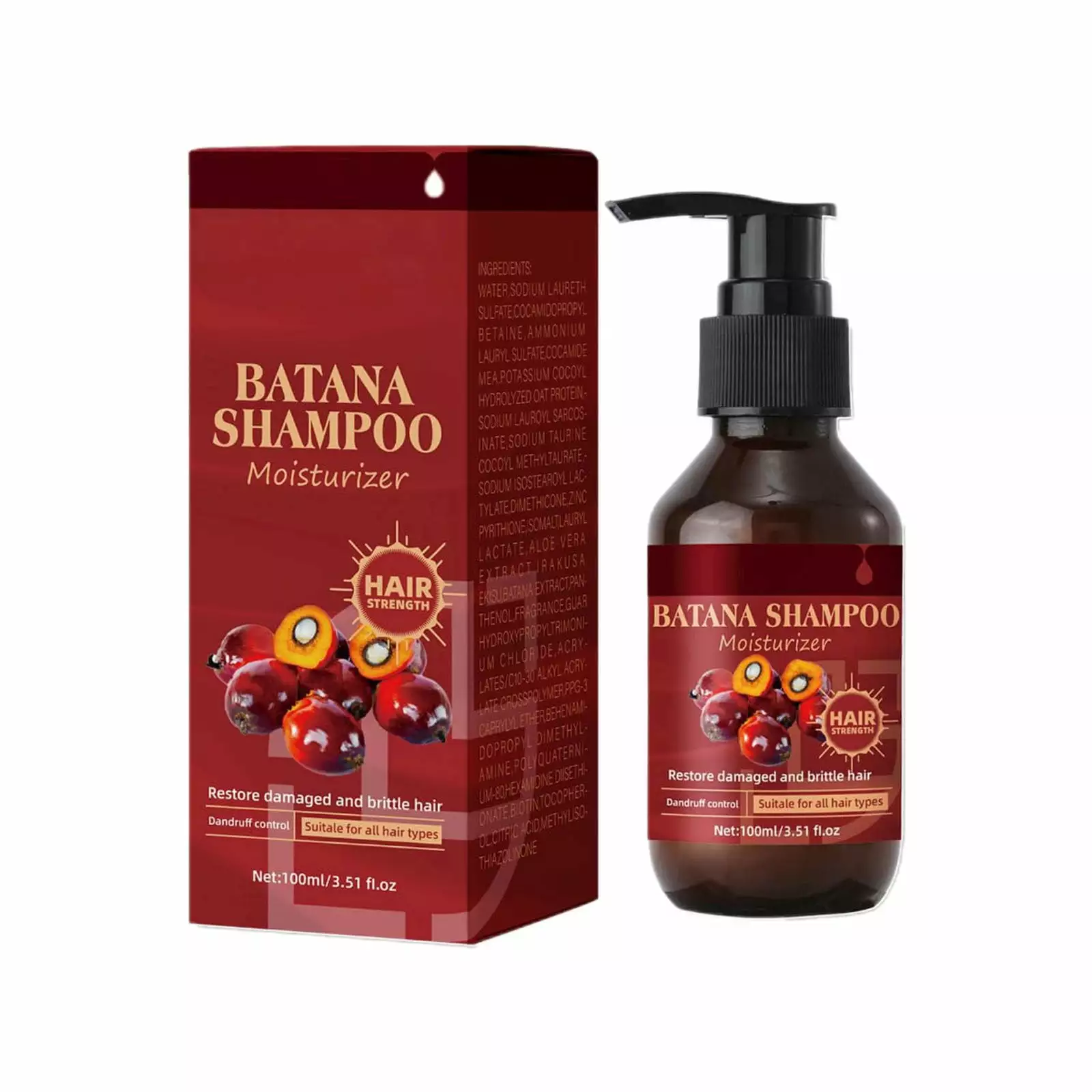 Batana Oil Shampoo Hair Growth Shampoo Thinning Shampoo Batana Oil & Thickening Formula Growth Enhancing Formula Travel100mlHair Care