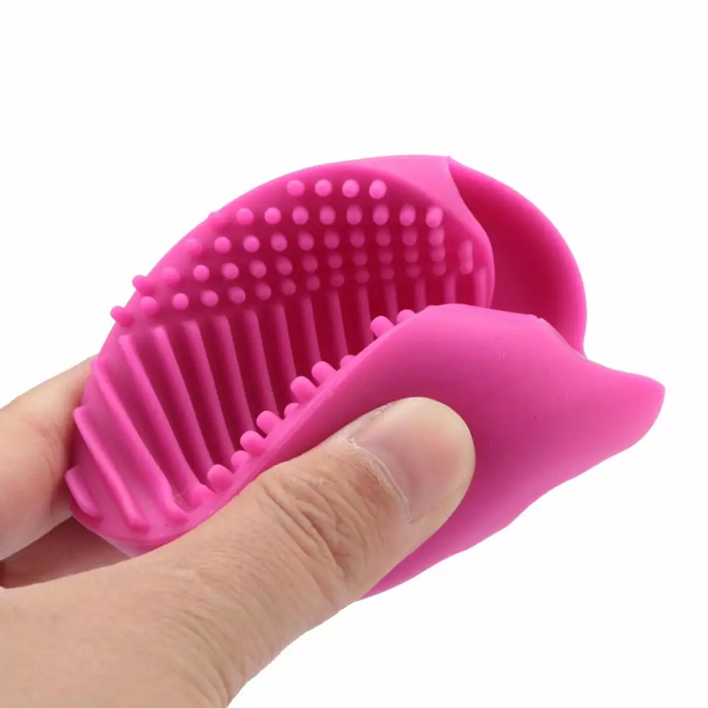 CAKVIICA Silicone Egg Cleaning Glove Makeup Washing Brush Drying Racks Scrubber Tool Clea