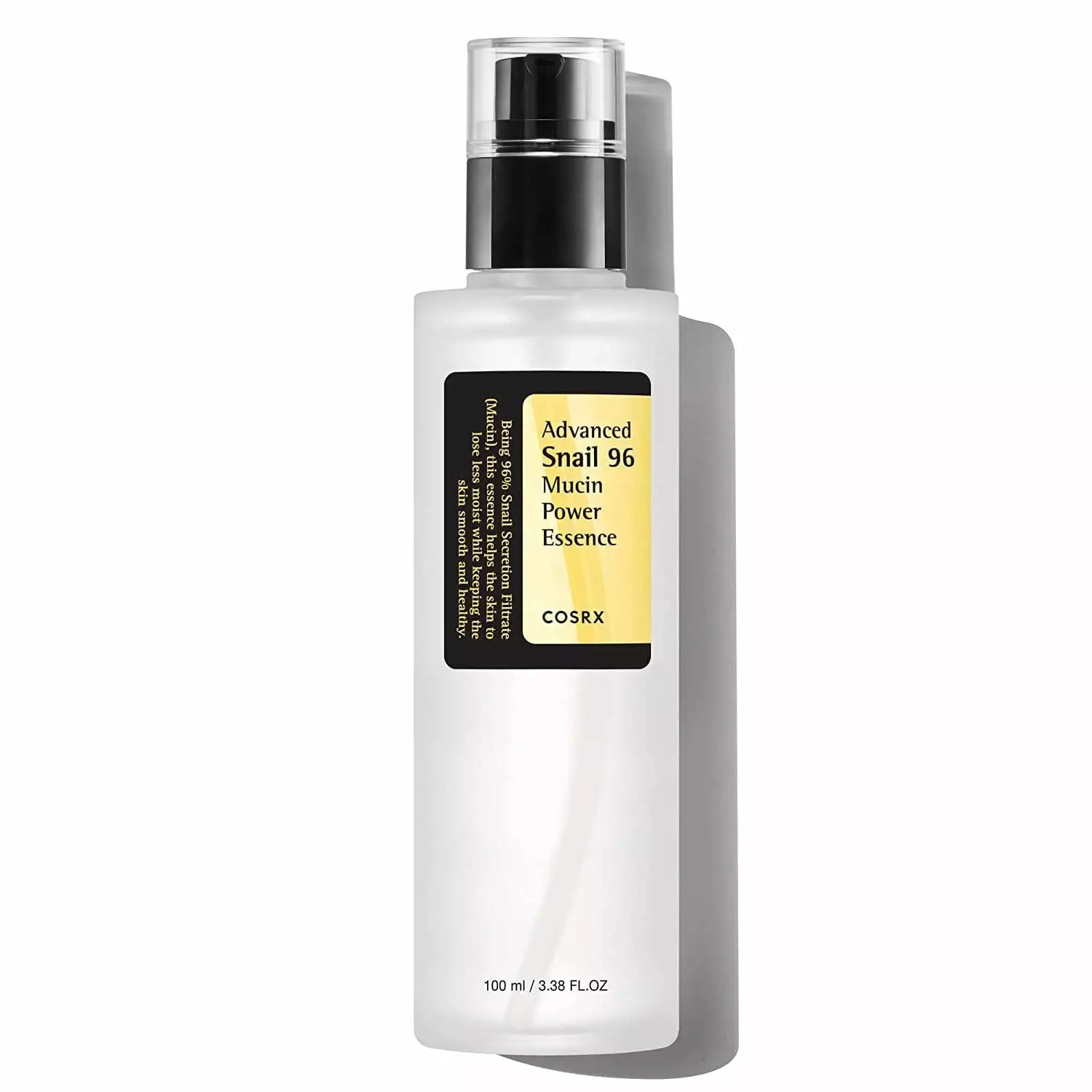 Snail Mucin 96% Power Repairing Essence 3.38 fl.oz 100ml. Hydrating Serum for Face with Snail Secretion Filtrate for Dull Skin & Fine Lines. Korean Skincare