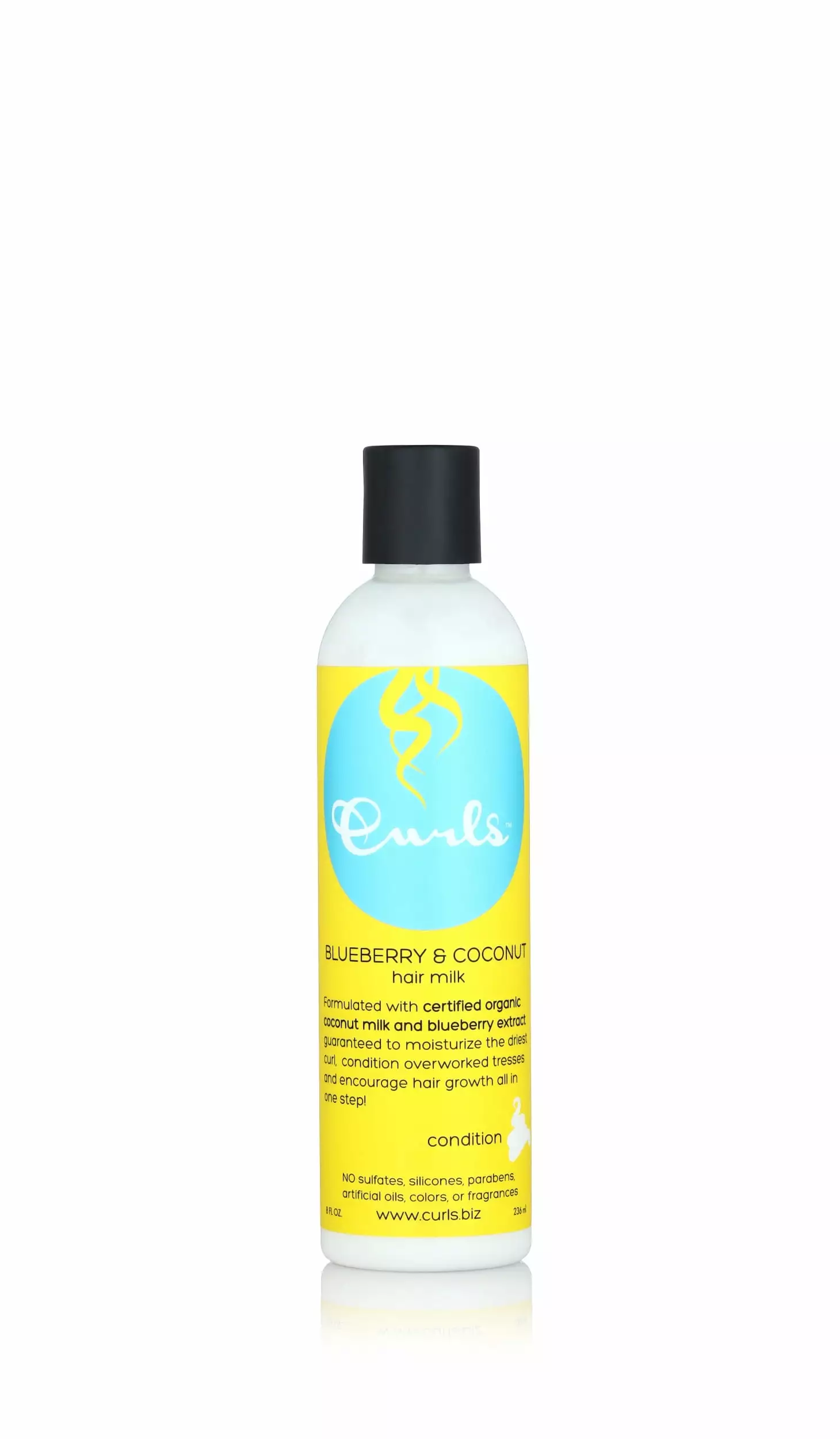 CURLS Blueberry Bliss Blueberry & Coconut Hair Milk - Leave In Conditioner and Styler 8 fl oz