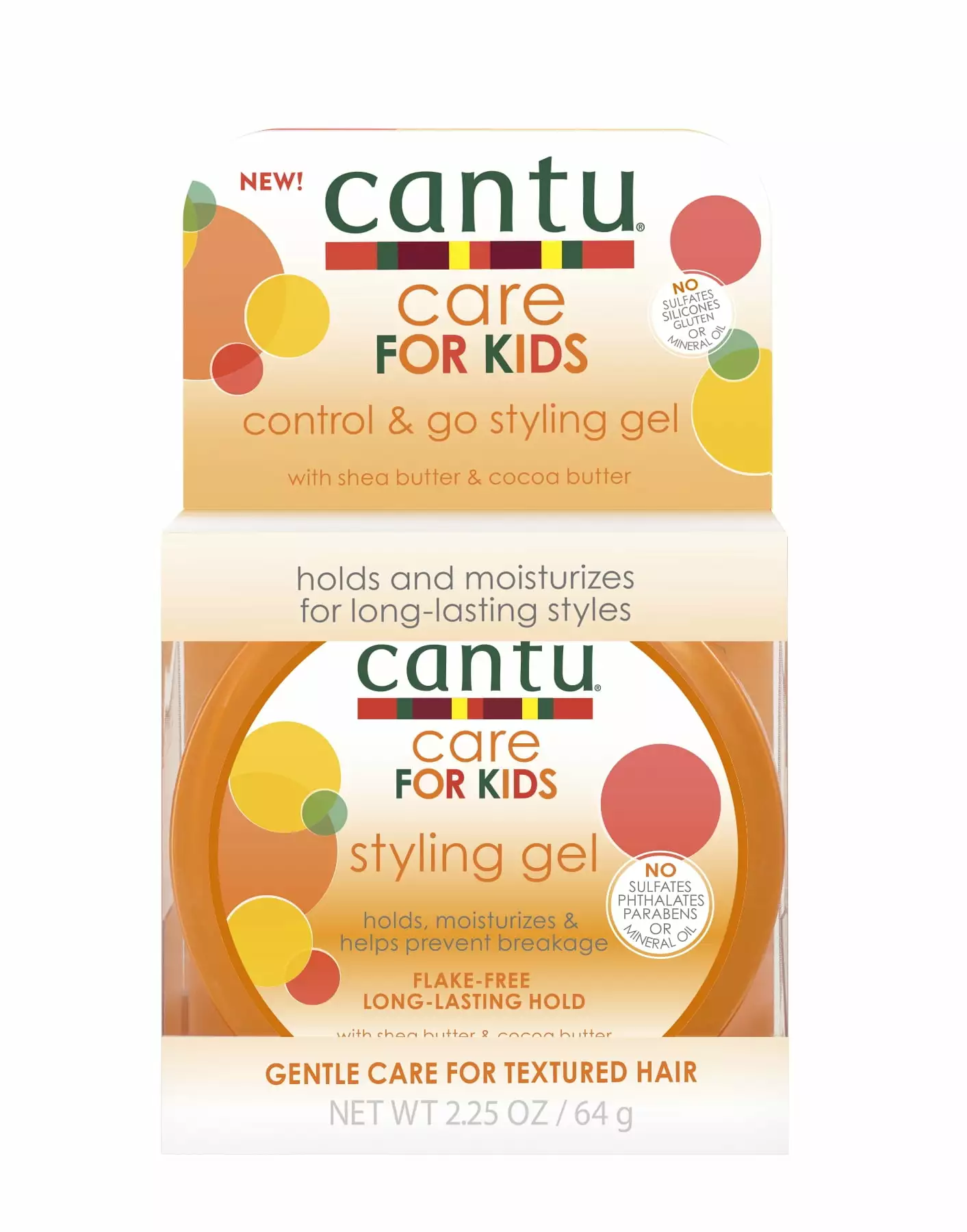 Cantu Care for Kids Control & Go Styling Gel. 2.25 oz