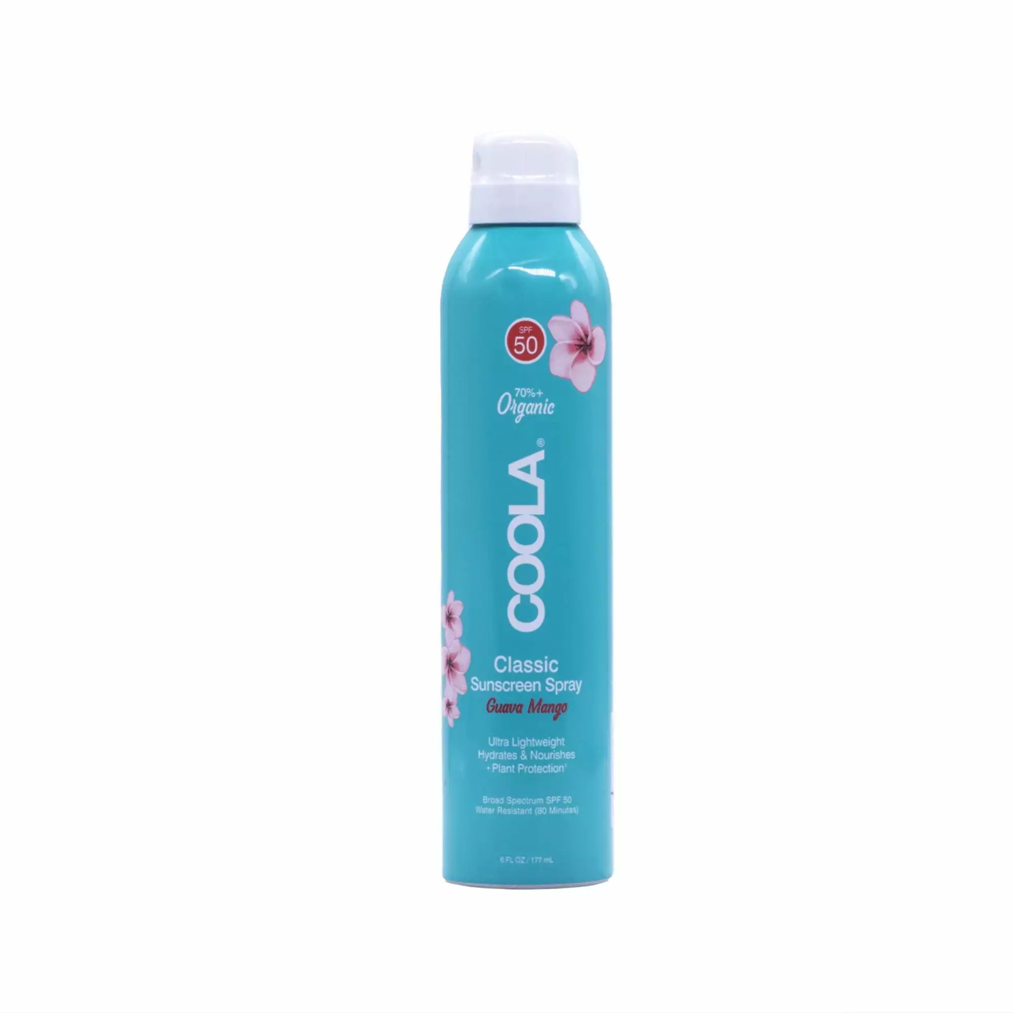 Coola Classic Body Organic Sunscreen Spray SPF 50 - Guava Mango. 6 oz Sunscreen