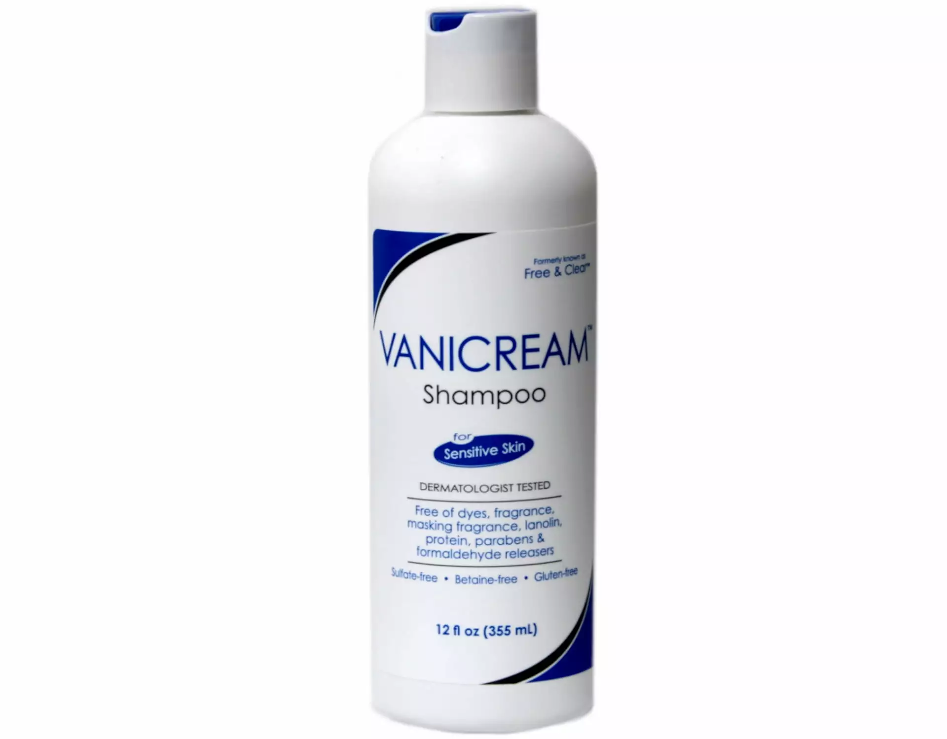 Free & Clear Hair Shampoo for Sensitive Skin Preservative Free 12 oz