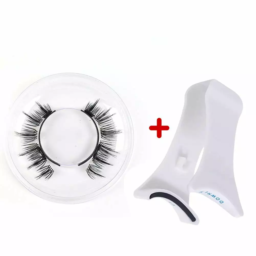 Magnetic Eyelashes With Clip Natural Reusable 3D False Eyelashes Make up Lashes U5K5