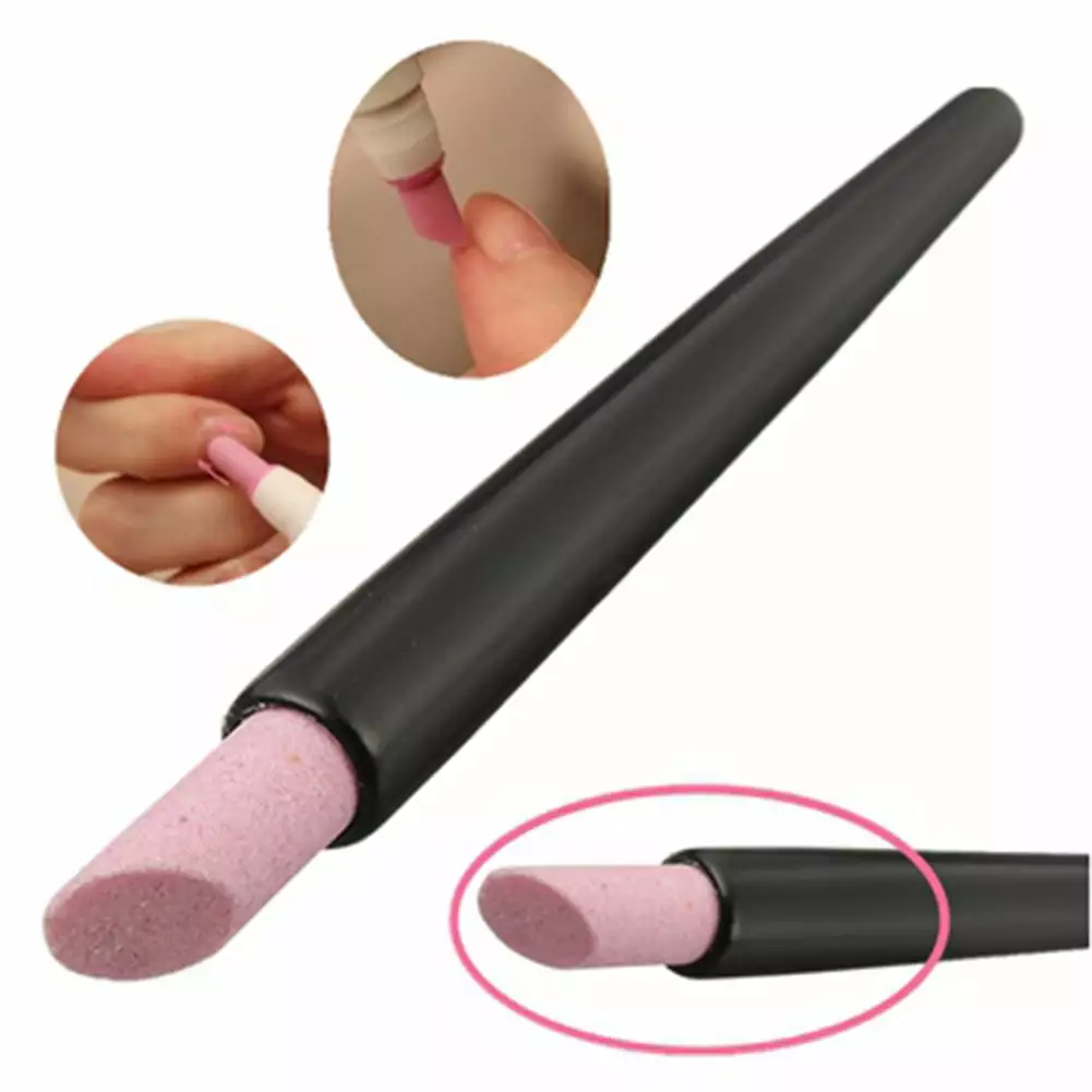 Mairbeon Nail Art Quartz Scrub Stone Cuticle Remover Stick Pen Pusher Polish Manicure Tool