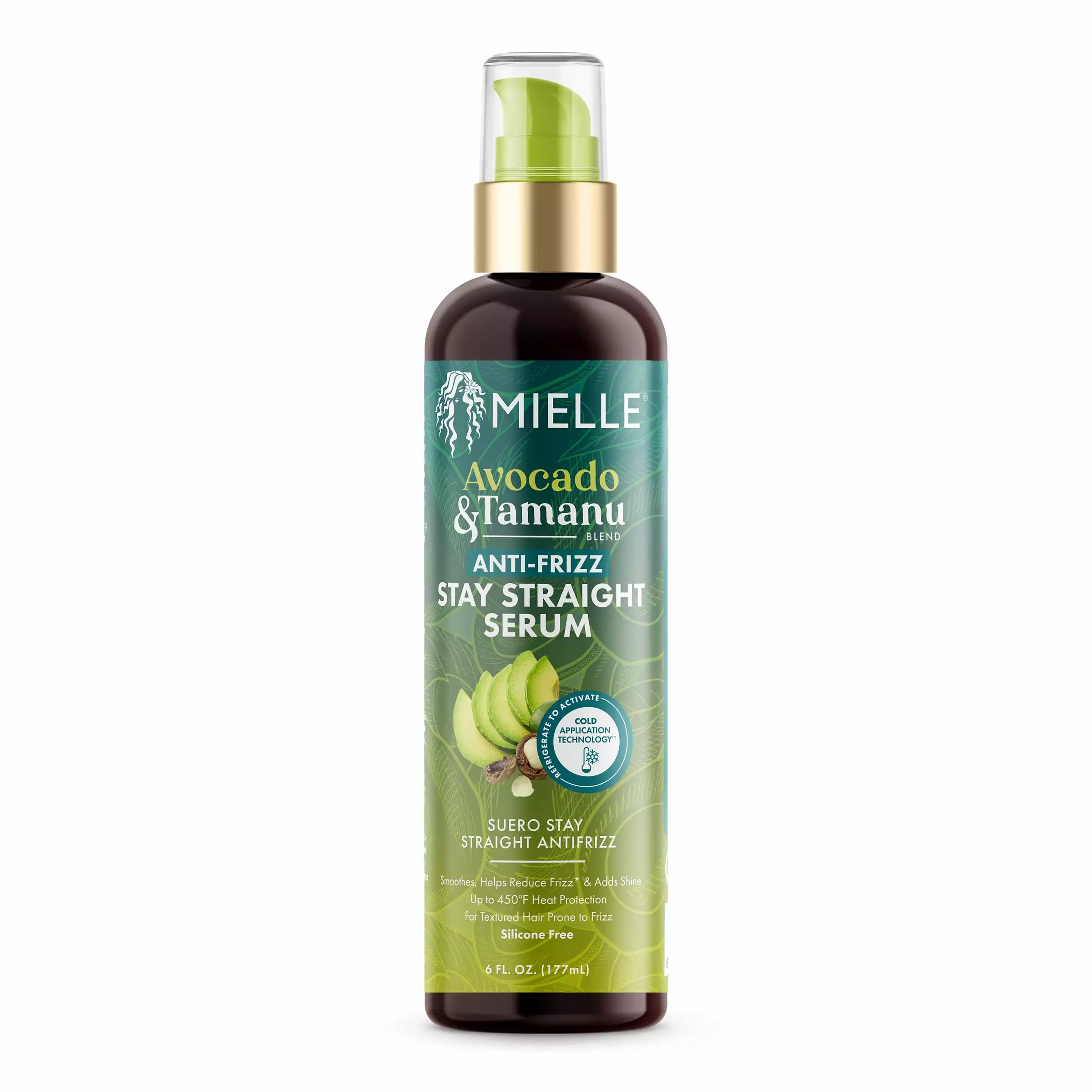 Mielle Avocado & Tamanu Anti-Frizz Stay Straight Serum 8oz