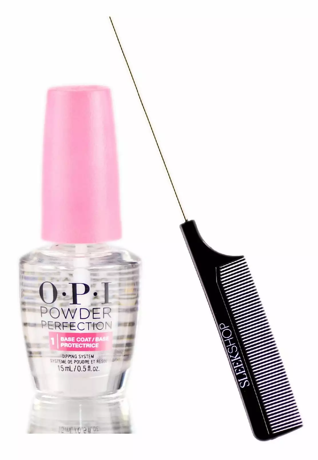 OPI THE ORIGINAL Powder Perfection Dipping System. STEP 1 - BASE COAT Nail. 0.5 Fl oz (w/ Sleek Steel All-in One Beauty Tool) (STEP 1 - BASE COAT)