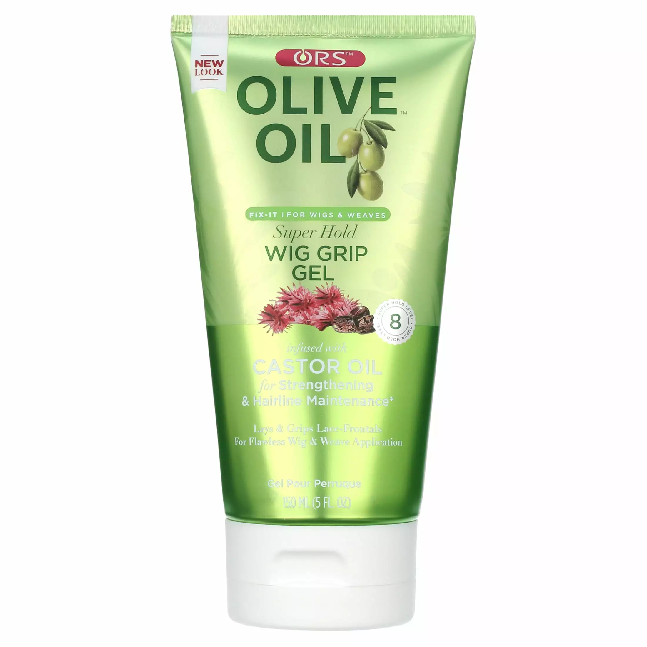 ORS Olive Oil Fix-It Super Hold Wig Grip Gel for Wigs & Weaves. Lays & Grips Lace Frontals. 5 oz