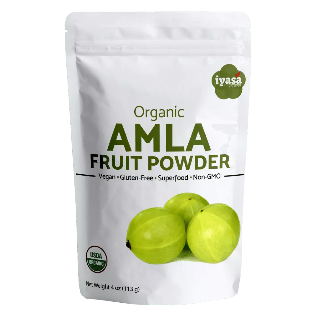 Organic Amla Fruit Powder. Amalaki Berry Powder. USDA Organic. Raw Superfood. Immunity Booster. Promotes Skin and Hair Growth. Resealable Pouch 4 OZ / 113 GM