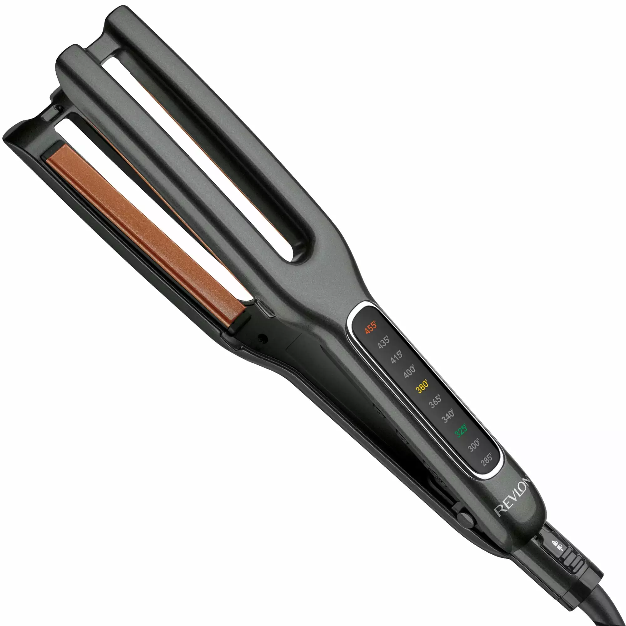 Revlon Copper Ceramic Dual Plate Flat Iron. Black