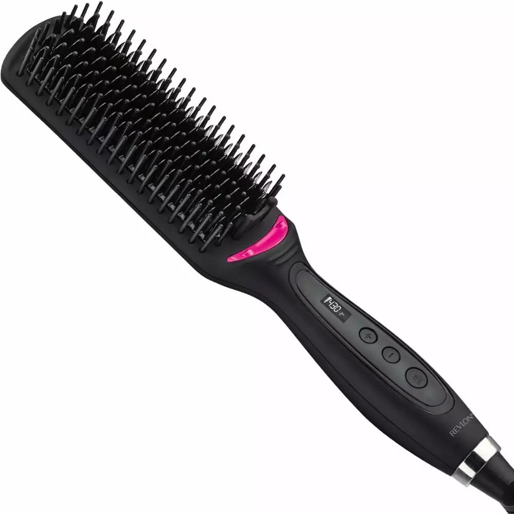 Revlon Extra Long 4-1/2 Hair Straightening Brush. Black