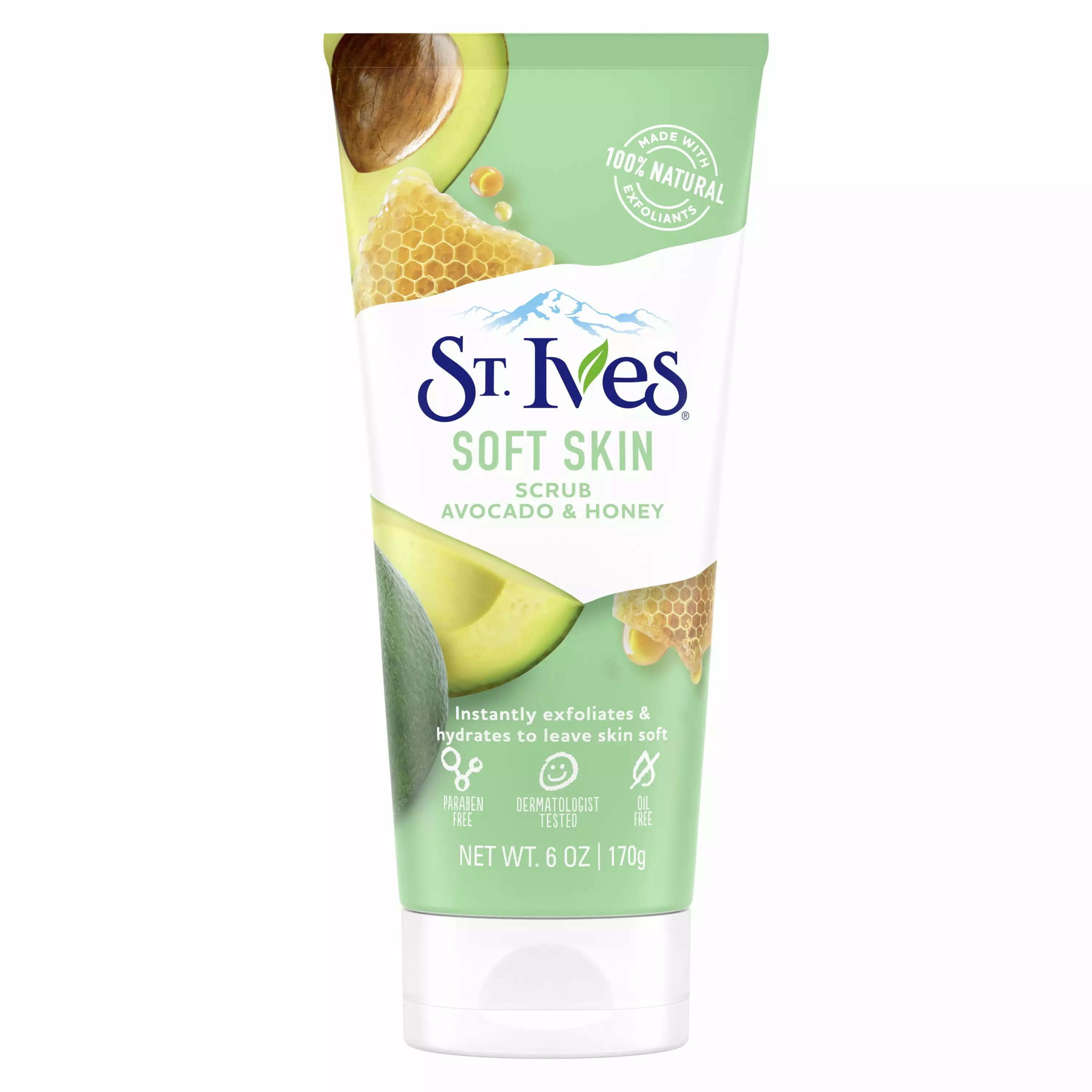 St. Ives Soft Skin Avocado and Honey Scrub. 6 oz