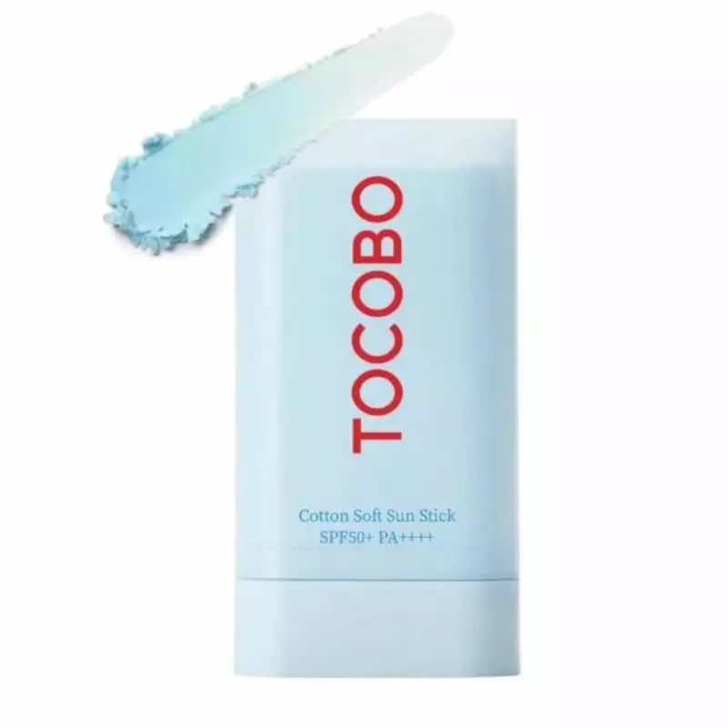 TOCOBO Cotton Soft Sun Stick SPF 50+ PA++++ 19 g/0.67 fl.oz. - Lightweight Sunscreen Stick for Face | Hydrating Formula | Non-Greasy | No White Cast