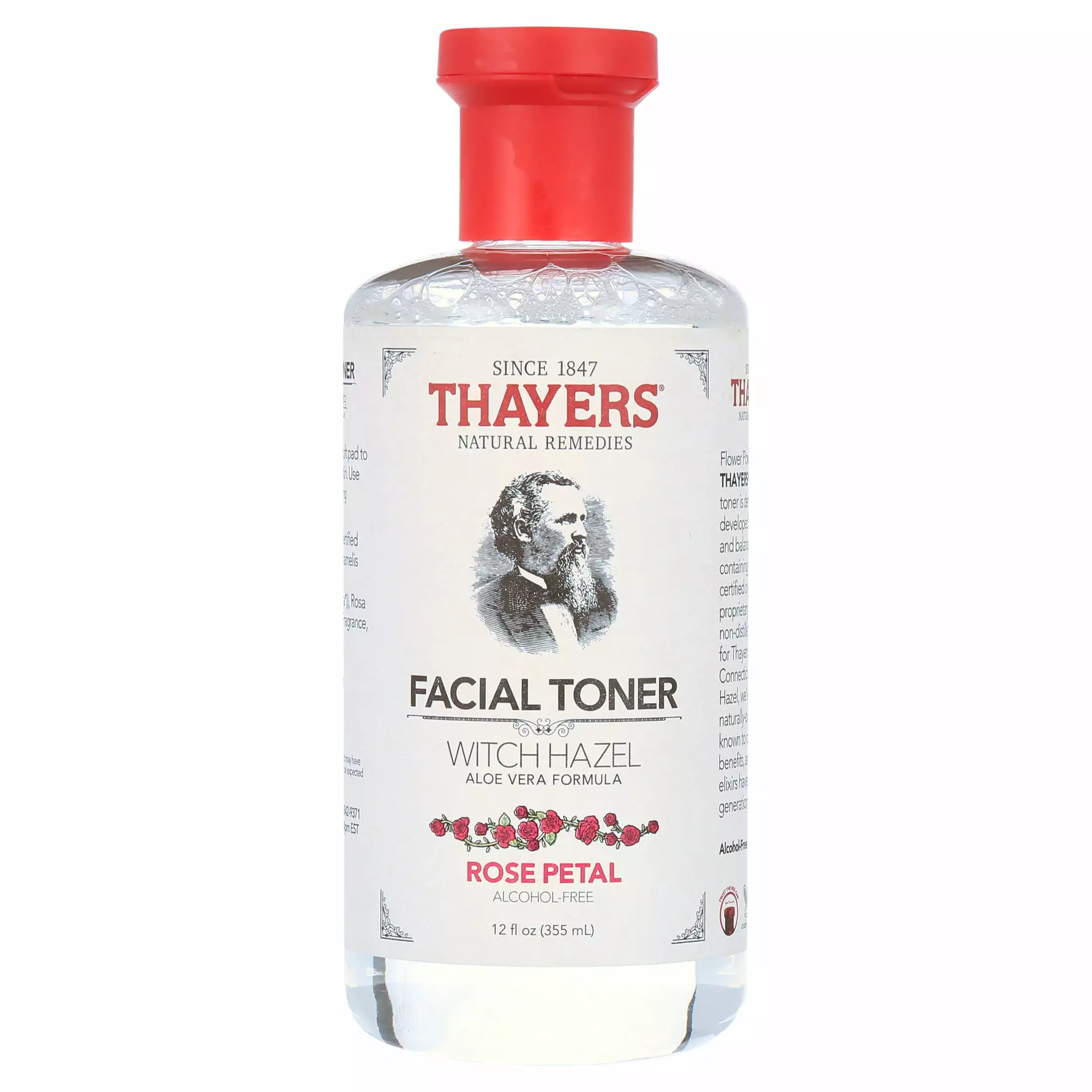 Thayers Alcohol-Free Rose Petal Witch Hazel with Aloe Vera. 12 Fluid Ounce