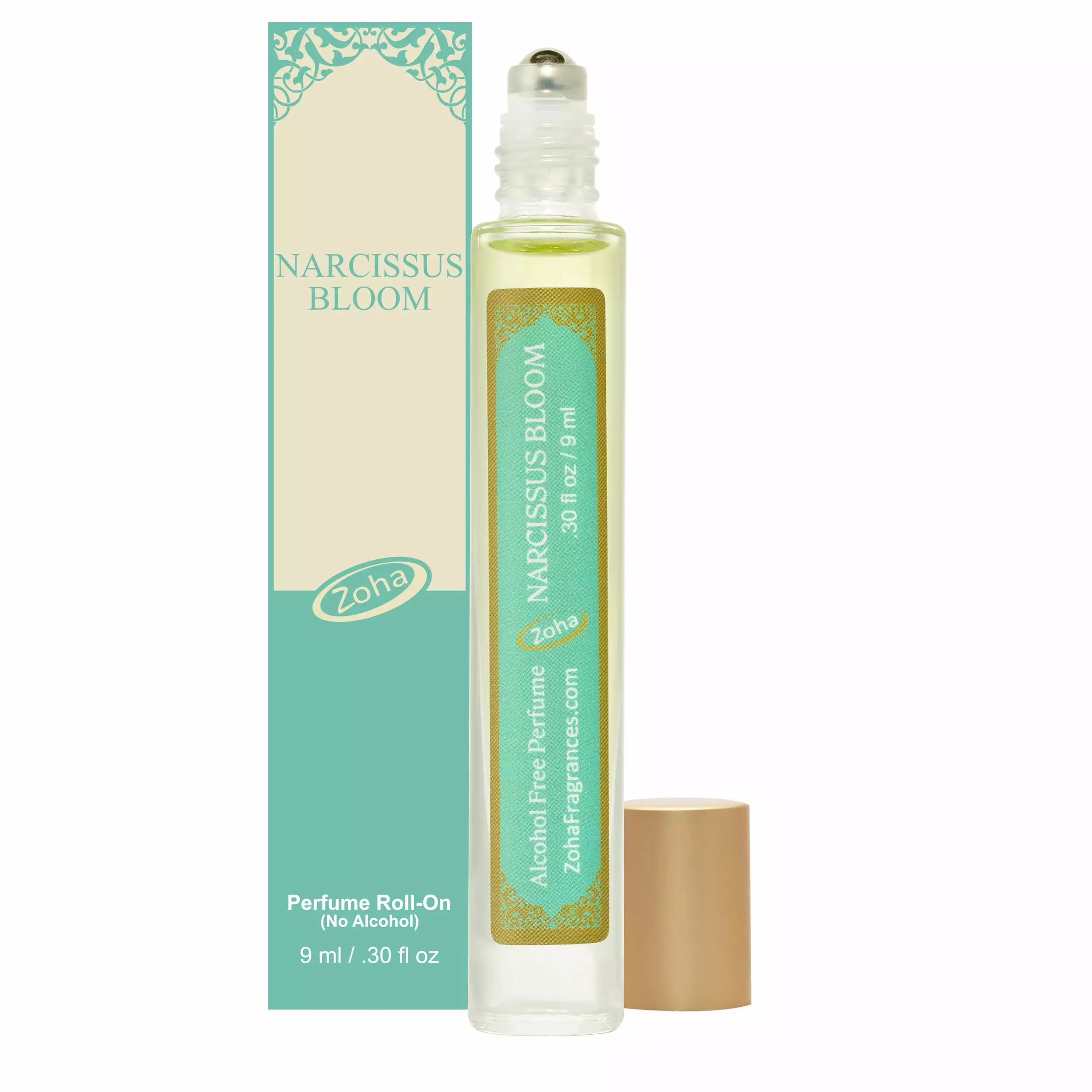 Zoha Narcissus Bloom Perfume Oil Women's Fragrance. Alcohol-Free. Narcissus Perfume for Women and Men. Hypoallergenic. Travel Size Fragrance Oil Roll On Perfume - 9 ML