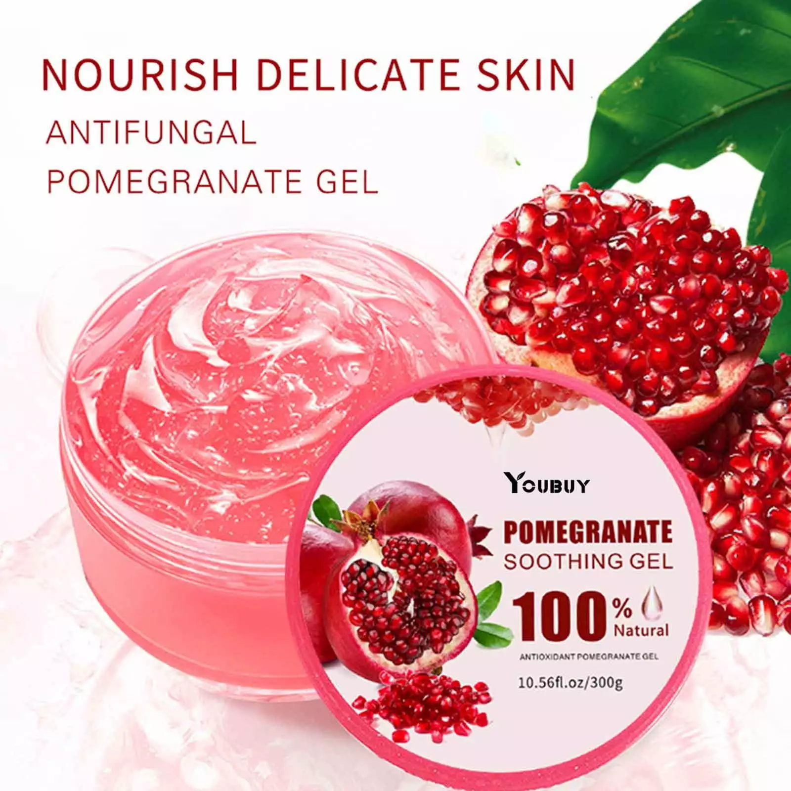 Zougou Pomegranate Gel Light S Afters Sunburn Repair Moisturizing Moisturizing Moisturizing Gel Cream 300Ml Red Free Size