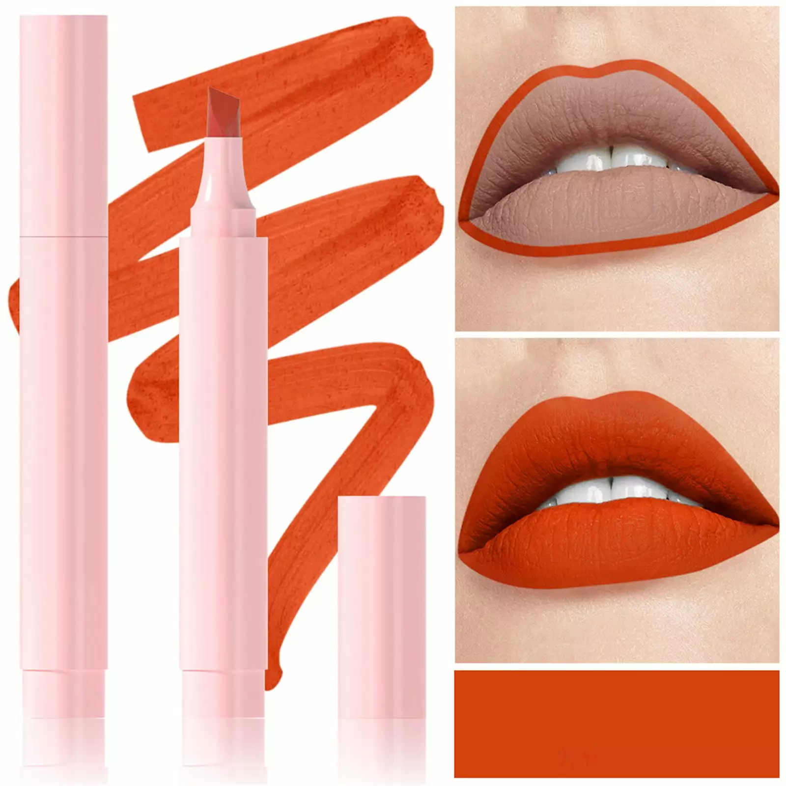 iZZZHH Liquid Lip Stain Tint. Lip Liner Marker. Long Lasting Lipstick Pen.High Pigmented Smooth Lip Liner Pencil for Girls and Women