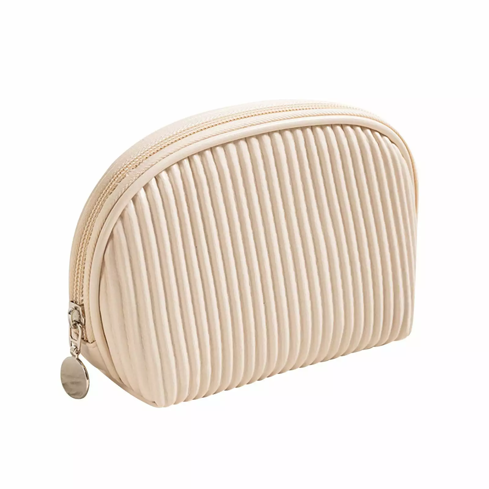 solacol Travel Makeup Bags for Women Makeup Bag Pleated Wash Bag Travel Portable Half Round Storage Bag Makeup Travel Bags for Women Travel Makeup Bag Small Small Travel Makeup Bag